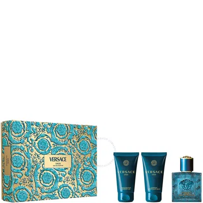 Versace Men's Eros Gift Set Fragrances 8011003893621 In White