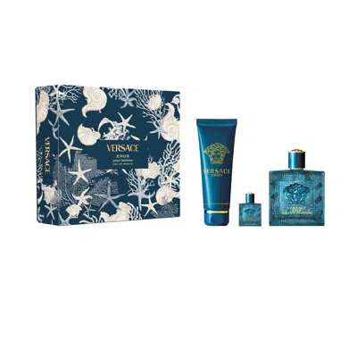 Versace Men's Eros Gift Set Fragrances 8011003900046
