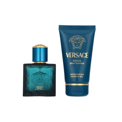 Versace Men's Eros Gift Set Fragrances 8011003903243 In Transparent
