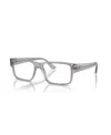 Versace Geometrically Framed Flat Mirror In Gray