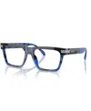 Versace Men's Eyeglasses, Ve3354 In Top Black,havana Blue