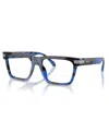 Versace Men's Eyeglasses, Ve3354 In Top Black,havana Blue