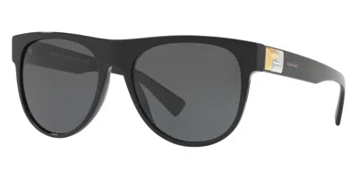 Versace Men's Fashion 57mm Sunglasses Ve4346-gb1-87 In Black