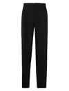 Versace Men's Formal Pants Loose Fit In Black