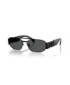 Versace Men's Geometric Sunglasses, Ve2287 In Black