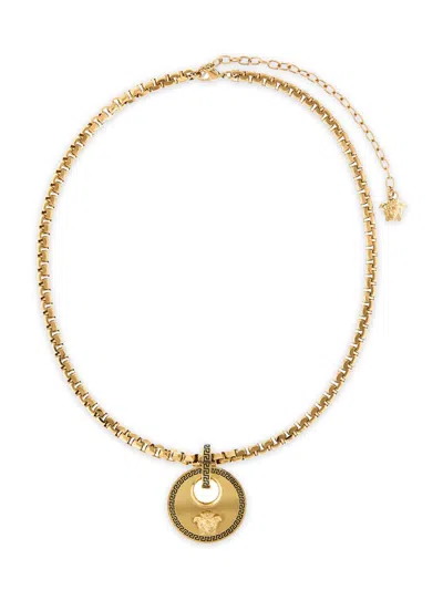 Versace Men's Goldtone Medusa Pendant Necklace