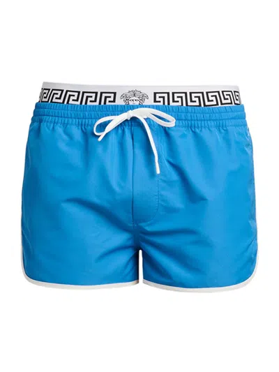 Versace Men's Golfo Elasticized Waistband Swim Shorts