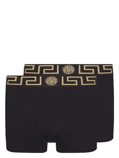 VERSACE MEN'S GRECA COTTON BOXERS - BIPACK