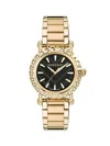 Versace Men's Greca Glam 40mm Ip Goldtone Stainless Steel Bracelet Watch In Black
