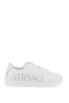 Versace La Greca Logo-print Low-top Sneakers In Mixed Colours