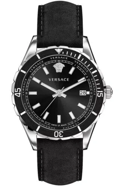 Pre-owned Versace Men's Hellenyium 42mm Quartz Watch Ve3a00120