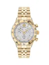 Versace Hellenyium Chrono Bracelet Watch In Gold