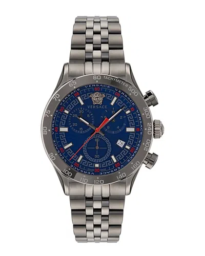 Versace Hellenyium Chrono Bracelet Watch In Neutral