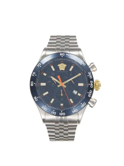 Versace Men's Hellenyium Stainless Steel Bracelet Watch/44mm In Brown