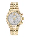 Versace Hellenyium Chrono Bracelet Watch In Gold