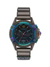 Versace Men's Icon Active 44mm Polycarbonate Chronograph Bracelet Watch In Black