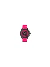 Versace Icon Active Chronograph Watch In Black Pink