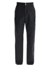 Versace Informal Pant Light Cotton Gabardine Fabric And Stamp Embroidery In Black