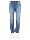 Versace Men Jeans Con Patch Logo In Multicolor