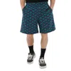 Versace Men's La Greca Print Cotton Shorts