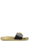 Versace La Medusa Slides In Gold