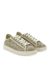 Versace Men's Low Top Sneakers In Beige/off White