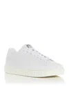 Versace Men's Lace Up Sneakers In White