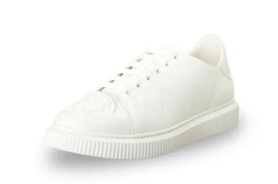 Pre-owned Versace Men's Large Medusa Logo White 100% Leather Sneakers Shoes Us 11 It 44