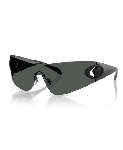 Versace Men's Large Sunglasses, Ve2280 In Gray