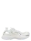 Versace Panelled White Sneakers With Cut-out Detailing In White