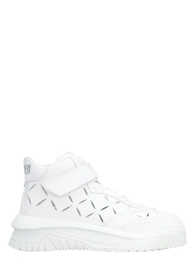 VERSACE MEN'S LEATHER ODISSEA SNEAKERS