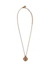 Versace Men's Lion Head Round Gold Adjustable Necklace In Gold