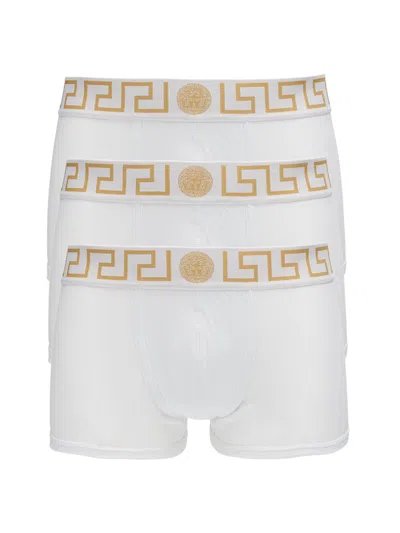 Versace Men's Logo Boxers Set In White