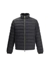 Versace Barocco Jacquard Puffer Jacket In Black