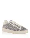 Versace Grey Barocco Grecca Sneakers In Grey/concrete