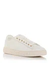 Versace Barocco Greca Low Top Sneaker In Snow/versa