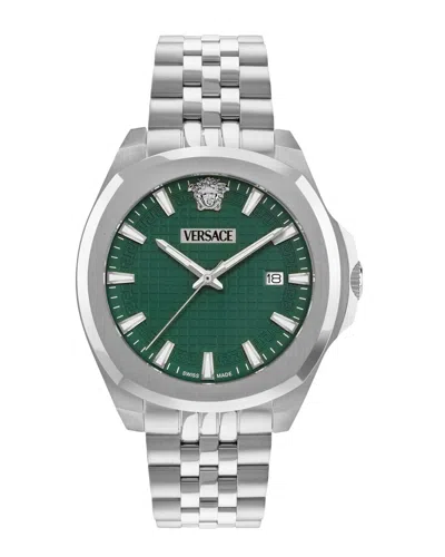Versace Men's Luxury Watch In Silver