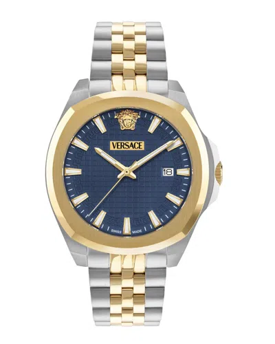 Versace Men's Luxury Watch In Metallic