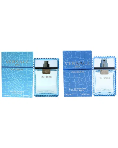 Versace Men's Man Eau Fraiche 2pc Set In White