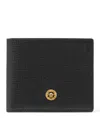 Versace - Black Medusa Biggie Bifold Leather Wallet - Men's In Black