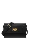 Versace Medusa Biggie Leather Crossbody Bag In Black