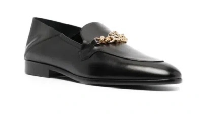 Pre-owned Versace Men's Medusa Chain Loafer Black  Gold Eur 44 Us 11