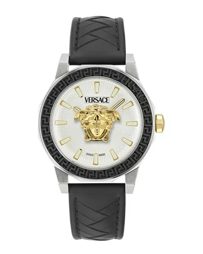 Versace Men's Medusa Deco Watch In White