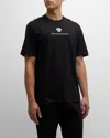 Versace Cotton T-shirt With Medusa Embroidery In Black