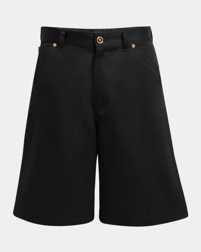 VERSACE MEN'S MEDUSA GABARDINE SHORTS