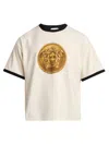 Versace Printed Cotton-jersey Regular T-shirt In White