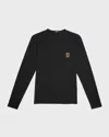 Versace Men's Medusa Jersey T-shirt In A1008 Black