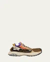 Versace Mercury M_vs_01 Baskets In Tan/orange/pur