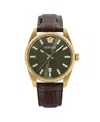 Versace Millenium Gent 40mm Watch In Brown