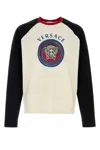 Versace Printed Cotton-jersey Regular T-shirt In White
